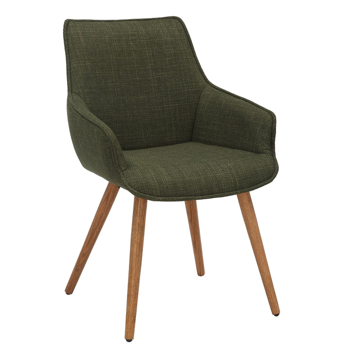 Bude Dining Chair Olive Green Twill SET OF 2