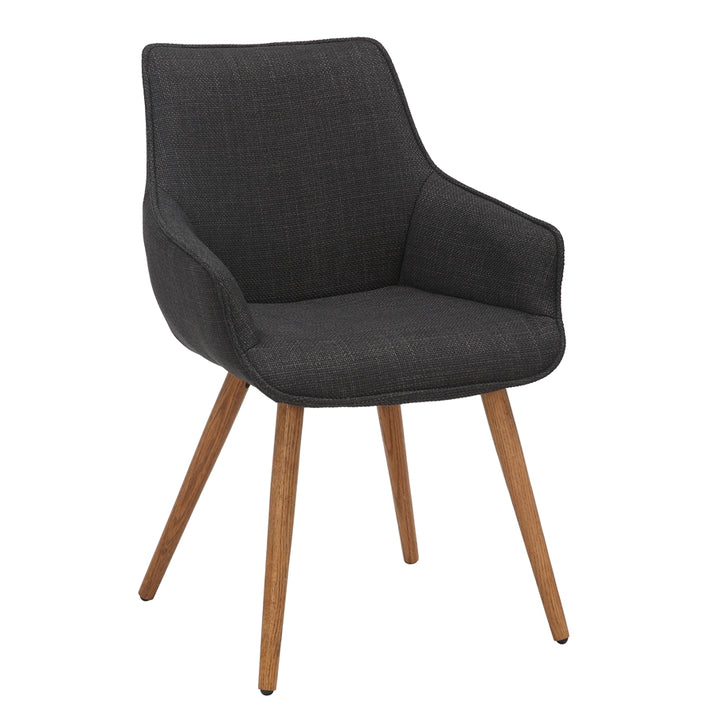 Bude Dining Chair Slate Grey Twill SET OF 2