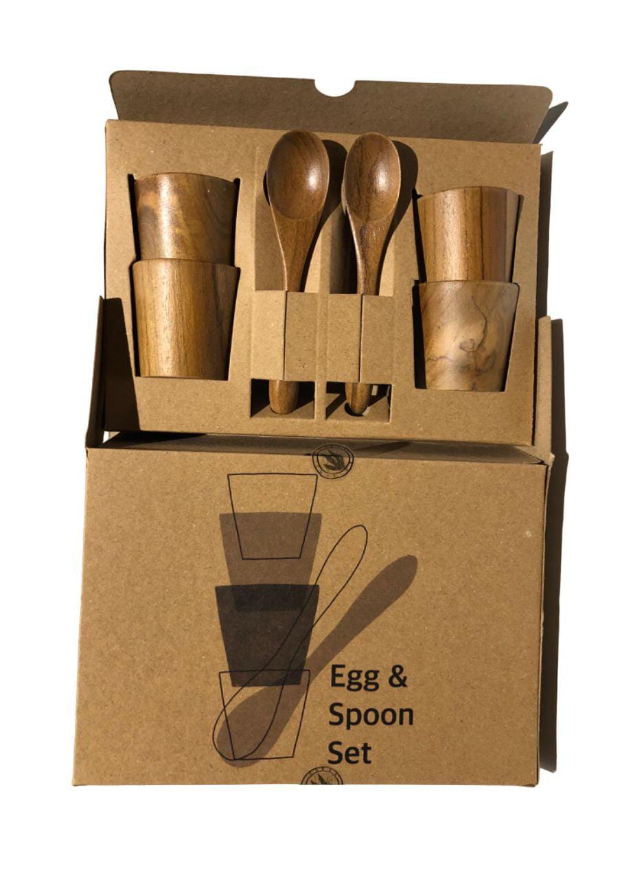 Pryvane Egg and Spoon Set