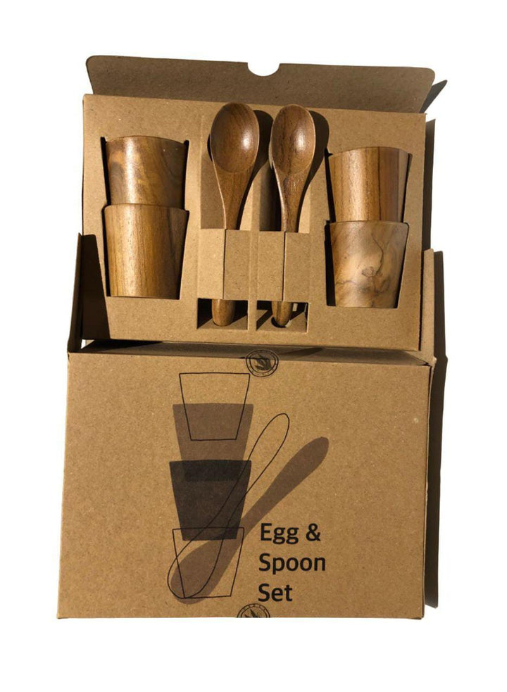 Pryvane Egg and Spoon Set
