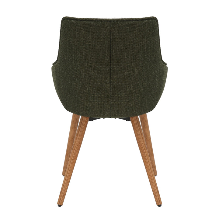 Bude Dining Chair Olive Green Twill SET OF 2