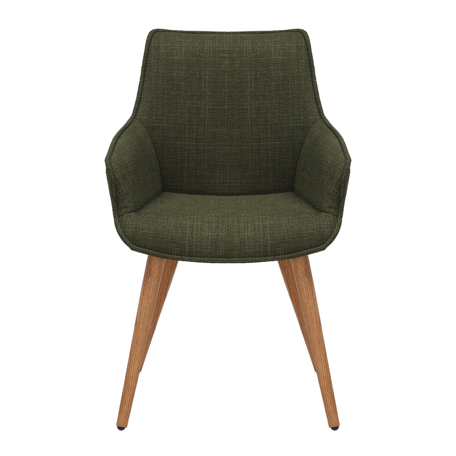 Bude Dining Chair Olive Green Twill SET OF 2