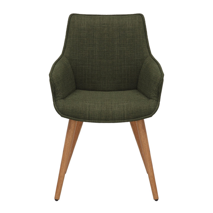 Bude Dining Chair Olive Green Twill SET OF 2