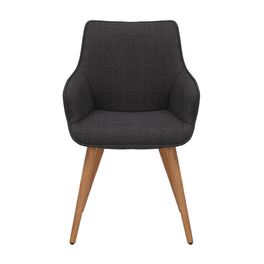 Bude Dining Chair Slate Grey Twill SET OF 2