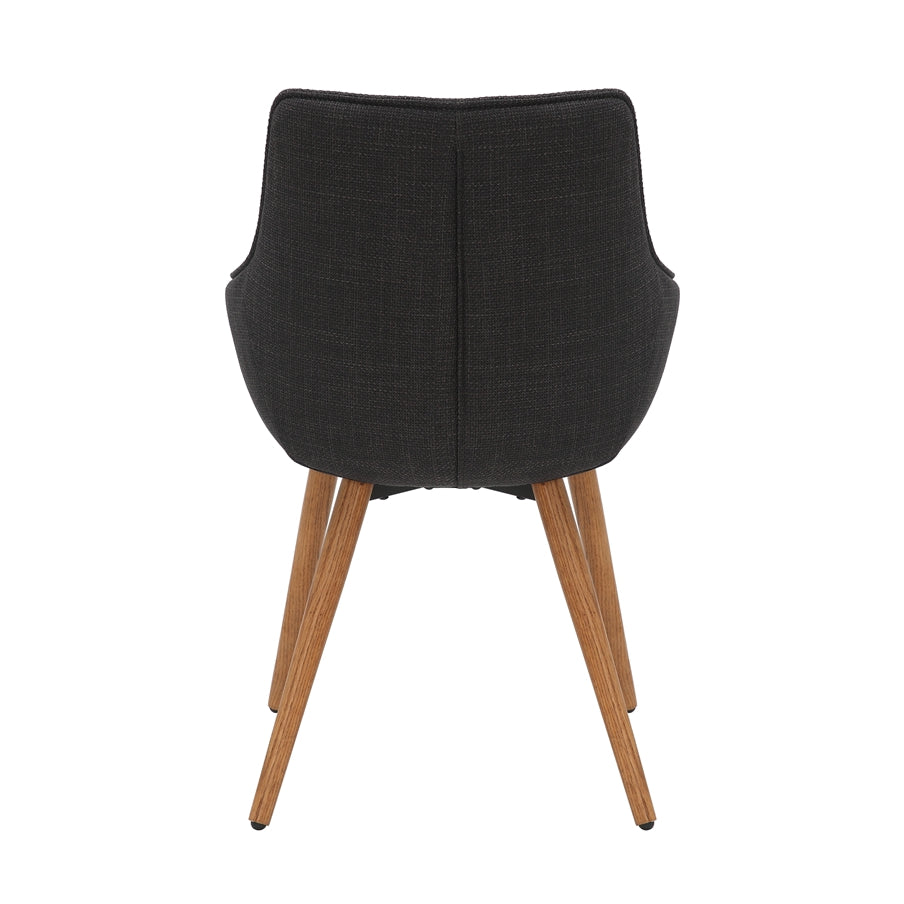 Bude Dining Chair Slate Grey Twill SET OF 2