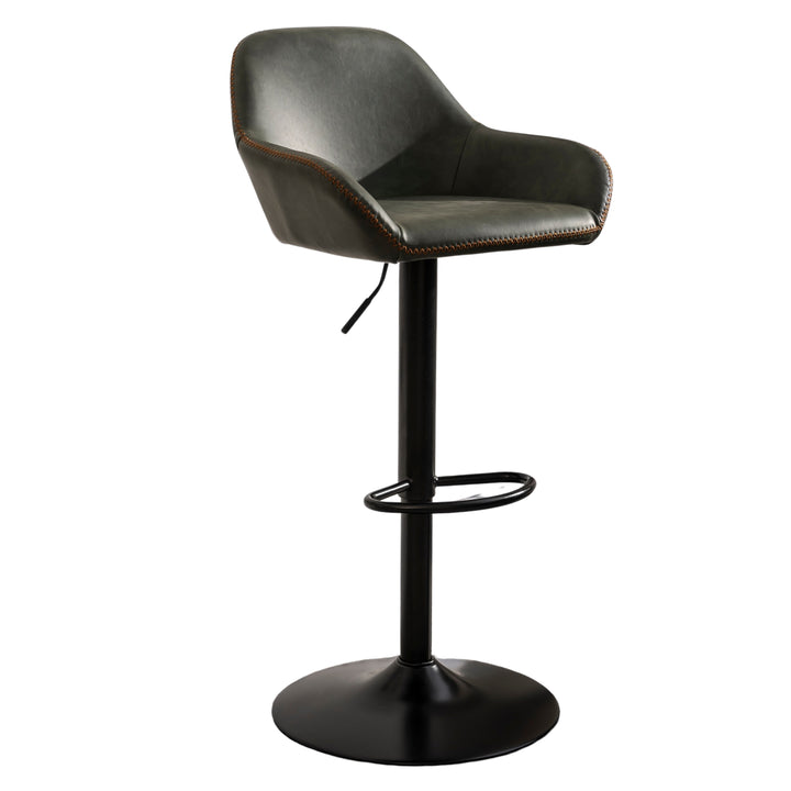Morvella Gas Lift Barstool Forest Green SET OF 2