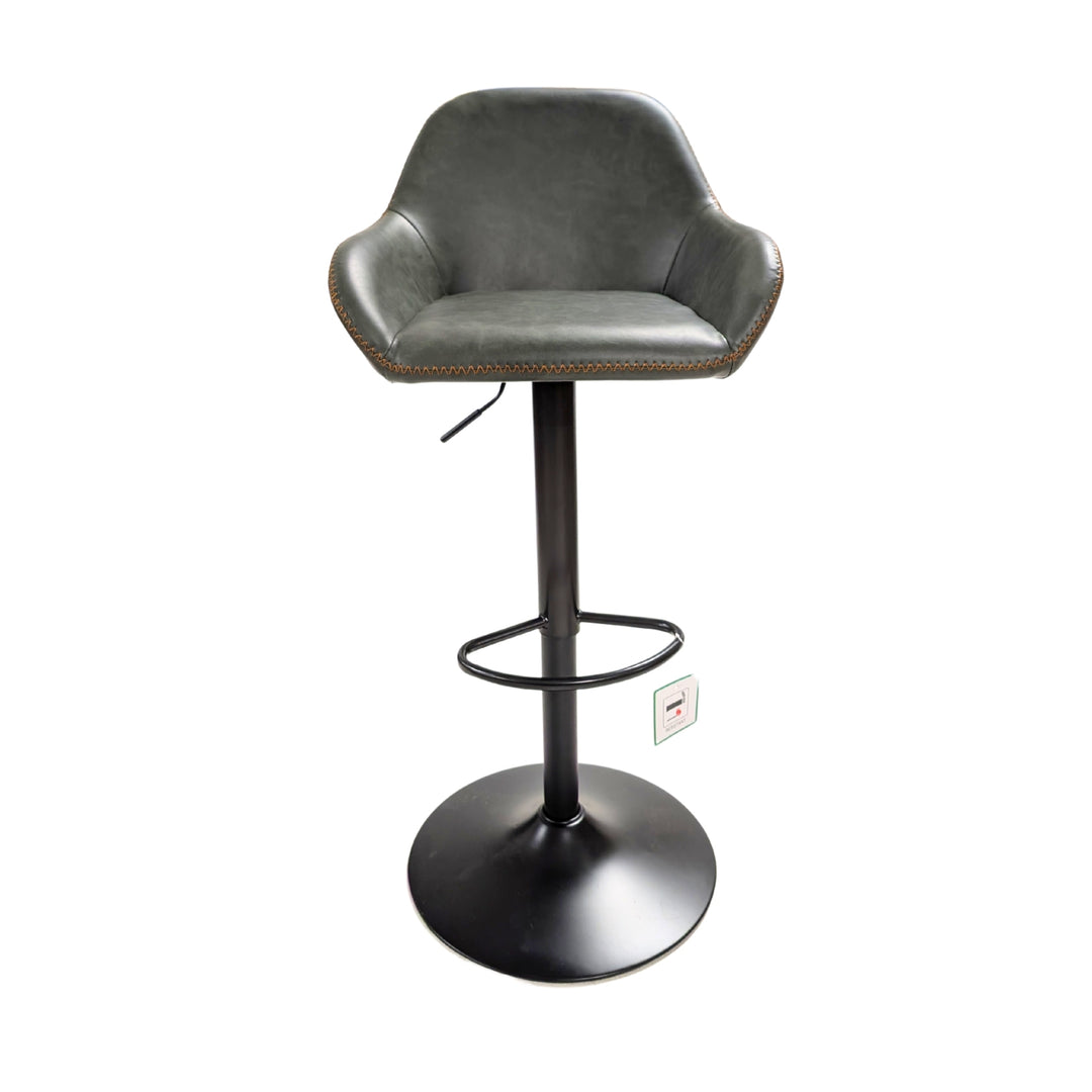Morvella Gas Lift Barstool Forest Green SET OF 2