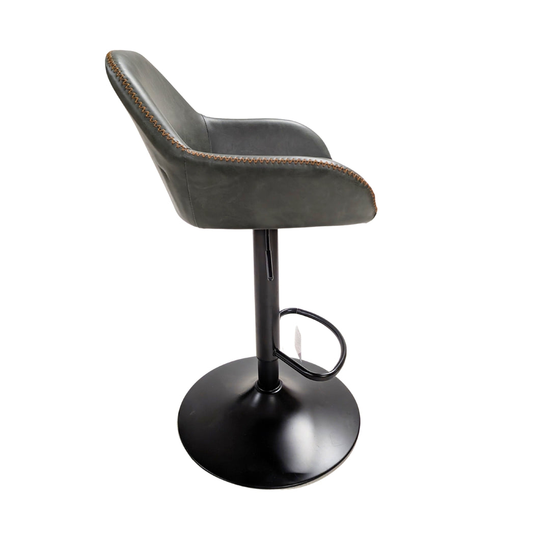 Morvella Gas Lift Barstool Forest Green SET OF 2