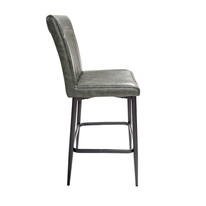 Orissa Barstool Vegan Leather Forest Green SET OF 2