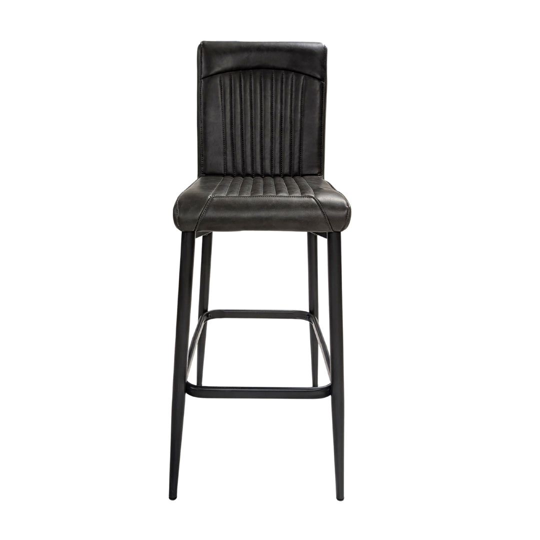 Orissa Barstool Vegan Leather Grey SET OF 2