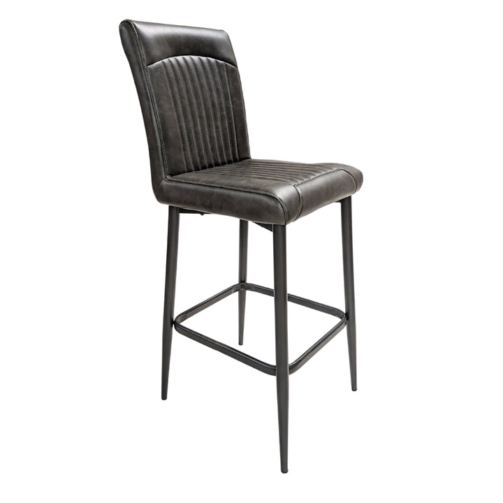Orissa Barstool Vegan Leather Grey SET OF 2