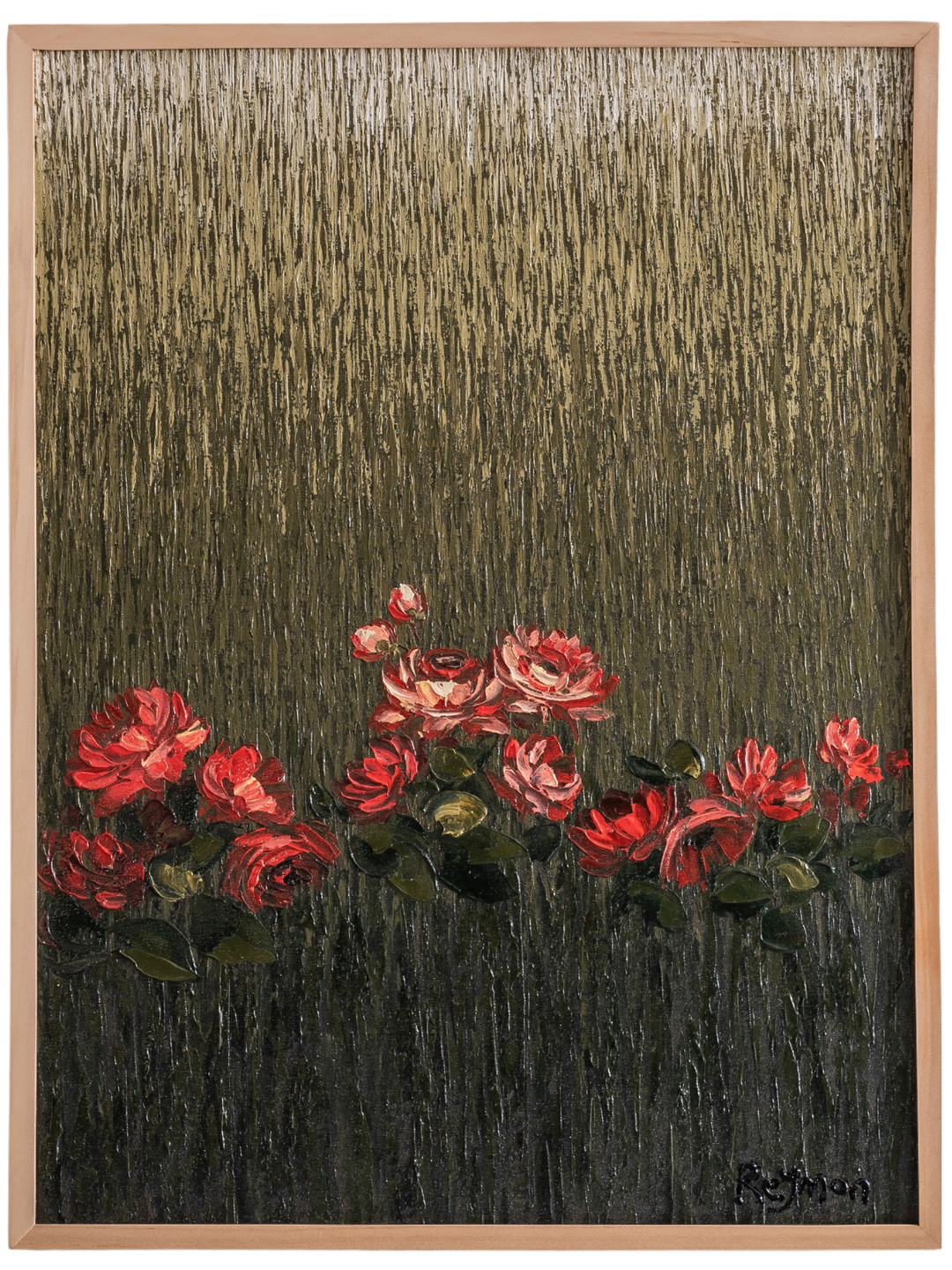 Harvet Flowers- Textured Red