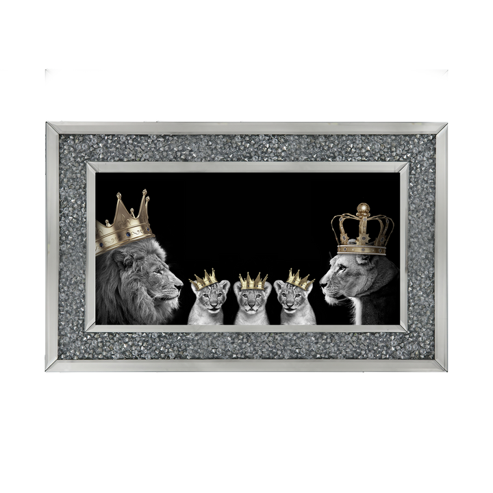 Lion family of 5 (Gold Crowns) II