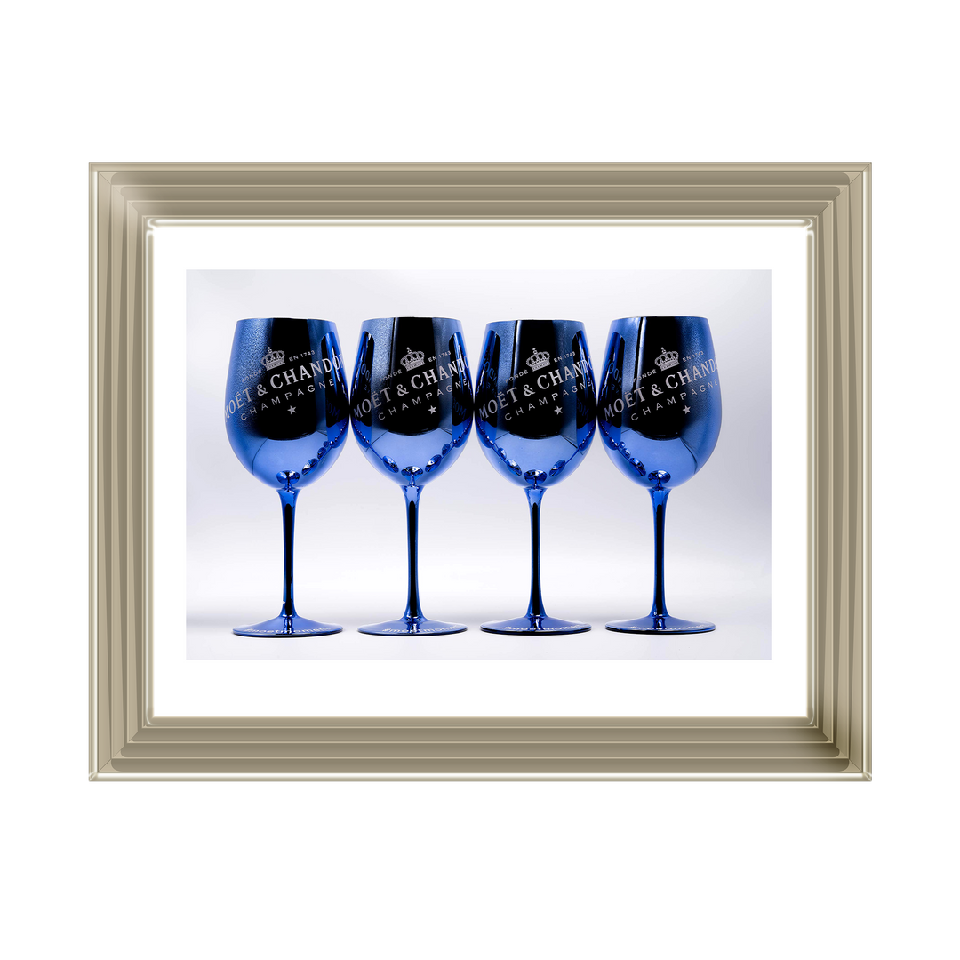 Moet Glasses - Blue