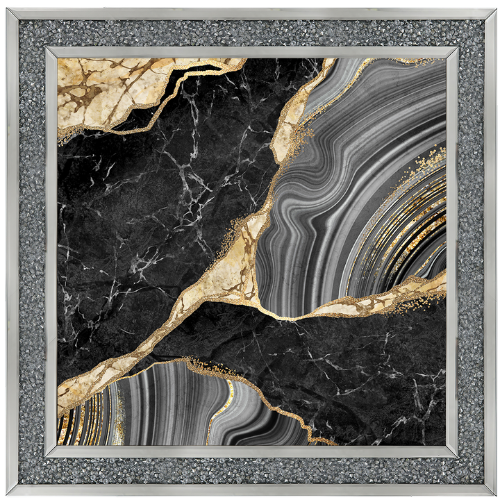 AB156 Black & Gold Marble