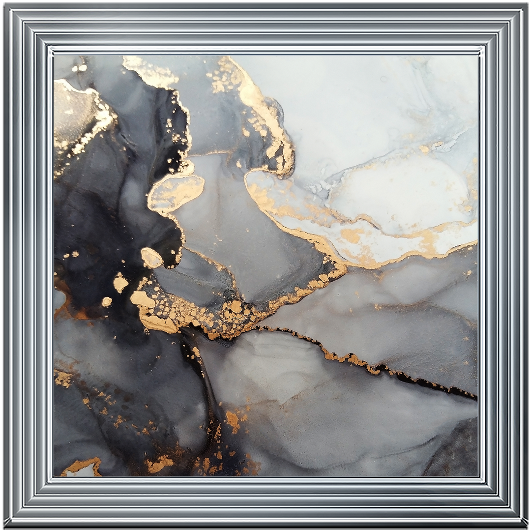 AB170 Abstract Black & Grey II