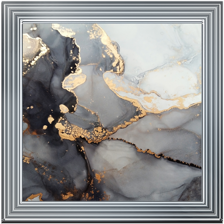 AB170 Abstract Black & Grey II