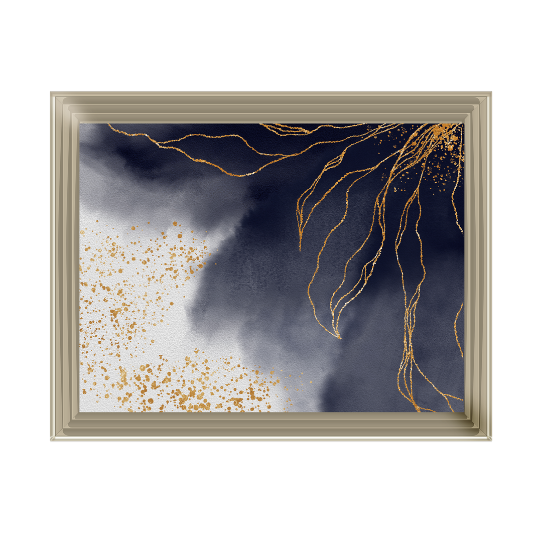 AB152 Abstract Black & Grey I