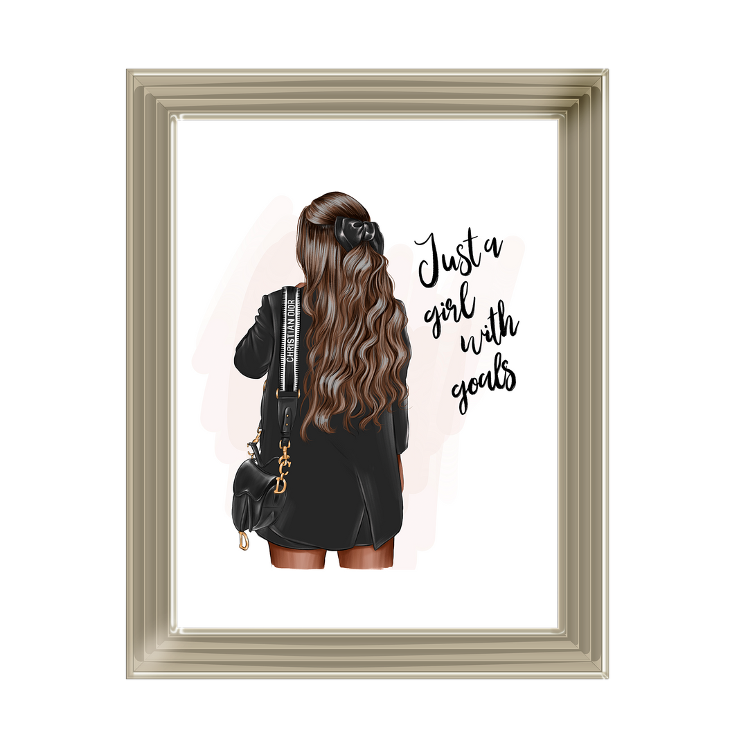 Copy of Girl with goals (Brunette)