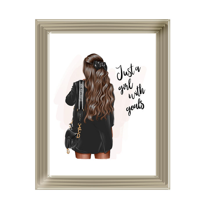 Copy of Girl with goals (Brunette)