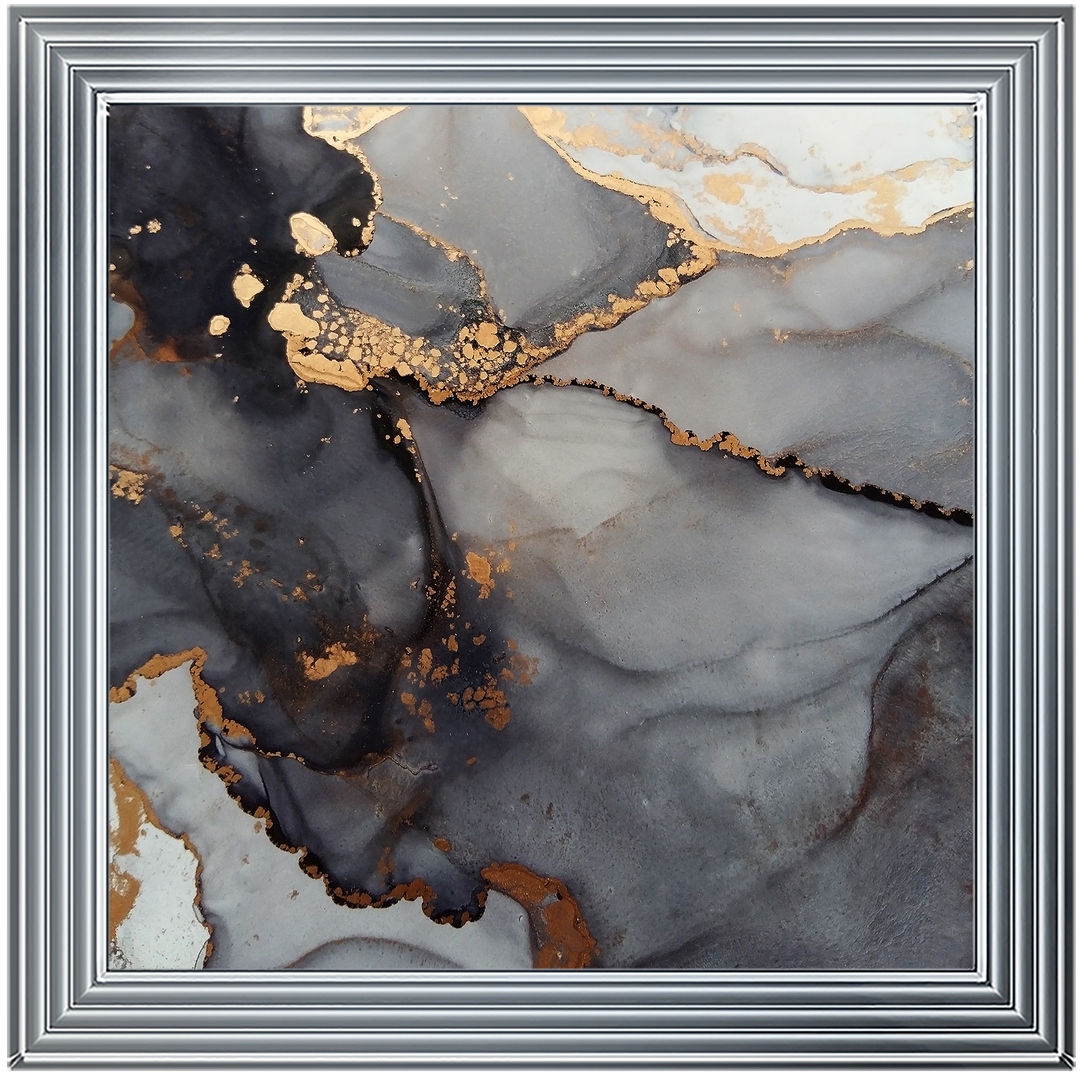 AB171 Abstract Black & Gold V