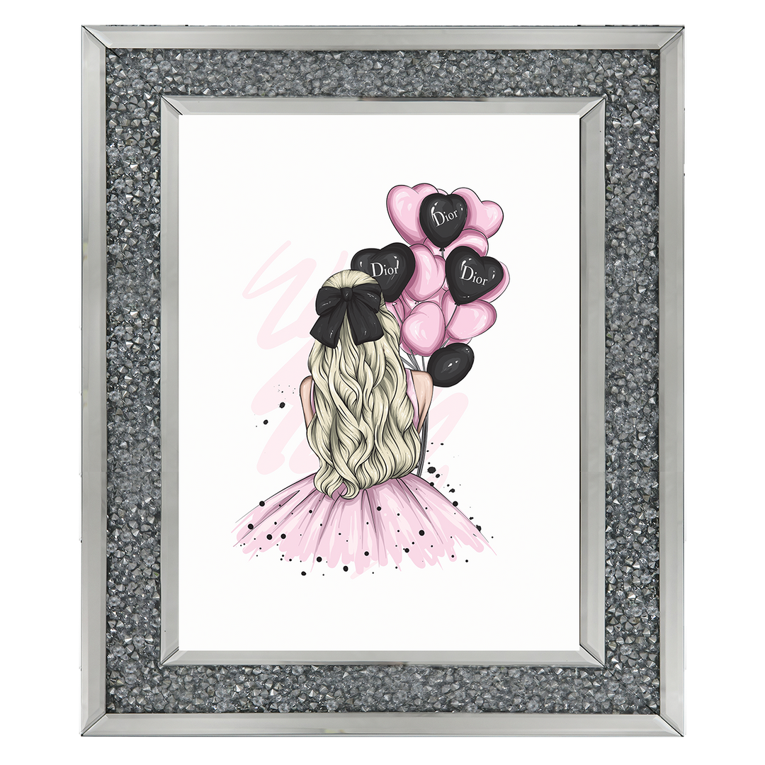Girl with balloons
