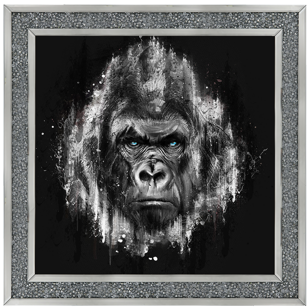 AN424 Black & White Gorilla Watercolour