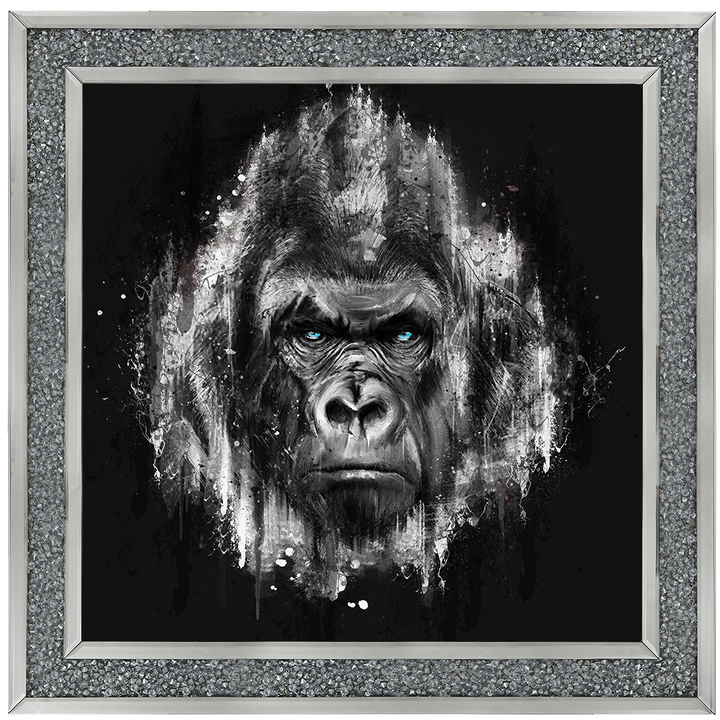 AN424 Black & White Gorilla Watercolour