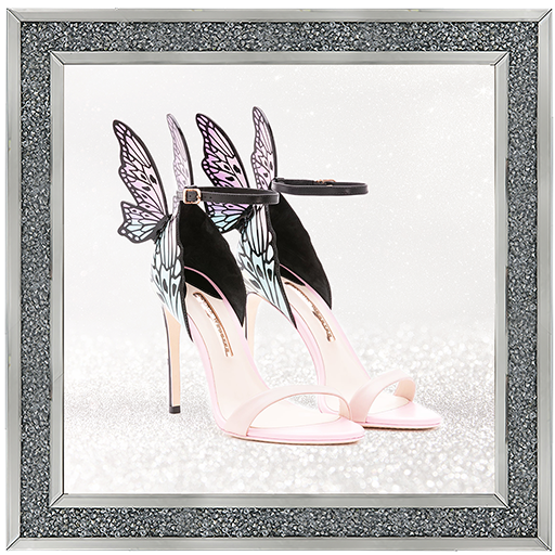 FS188 Pink Butterfly Heels