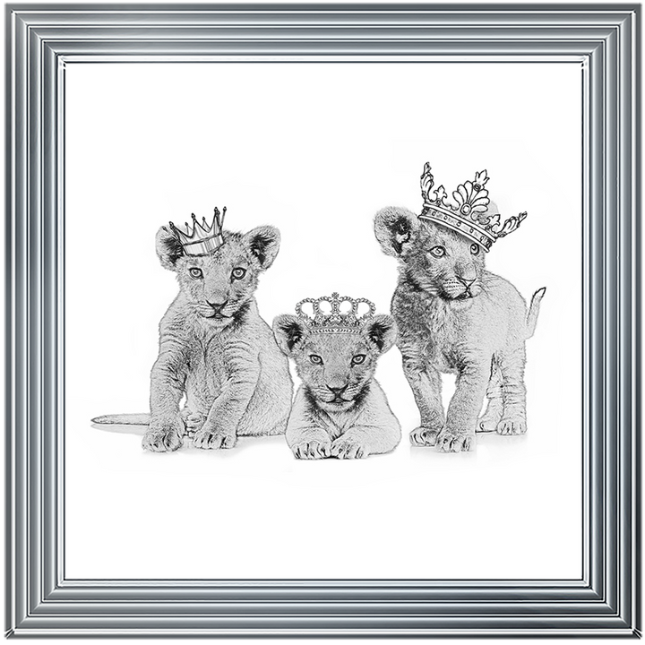 Three crowned cubs