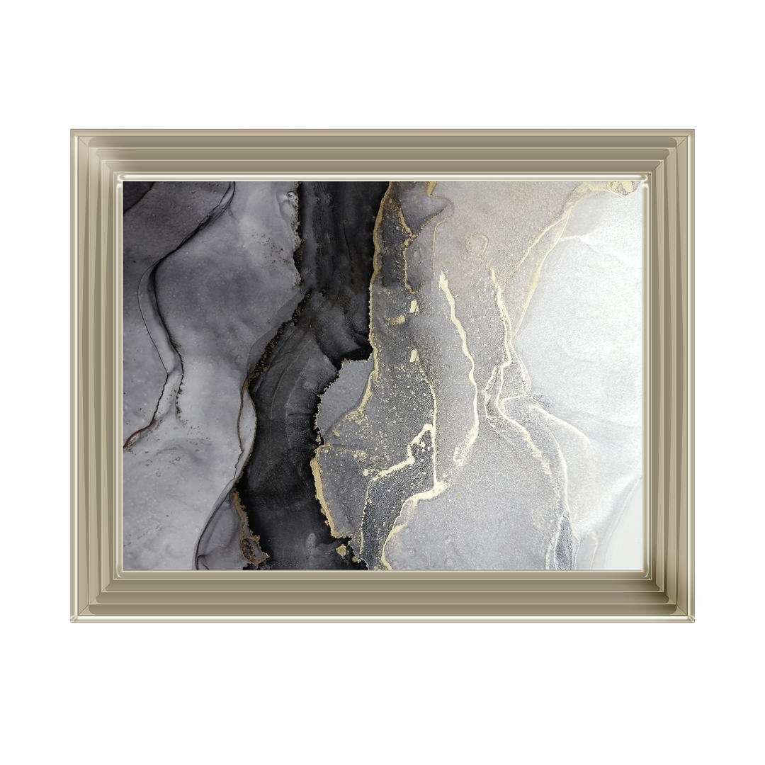 AB148 Abstract Black & Grey