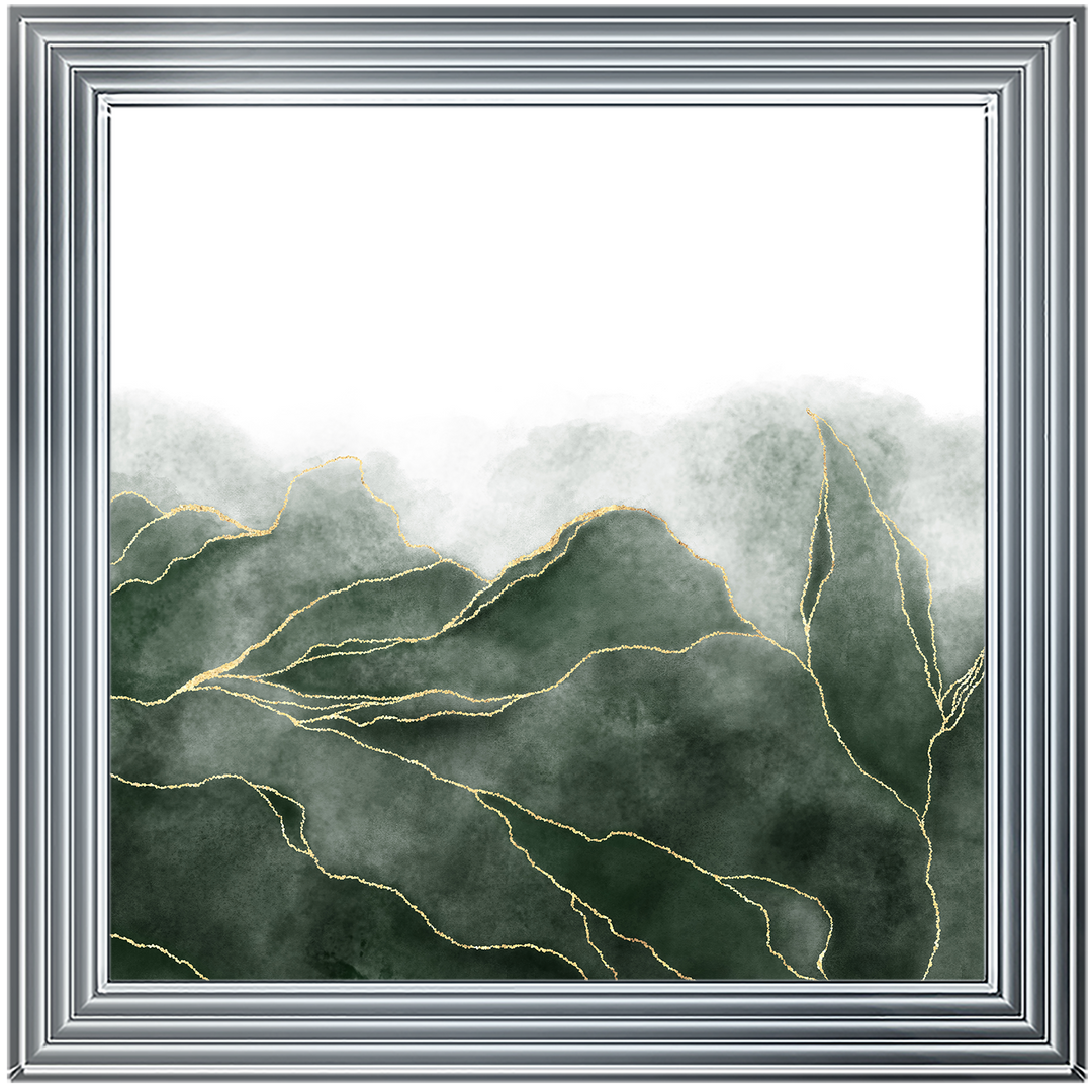 AB164 Green & Gold Abstract ||