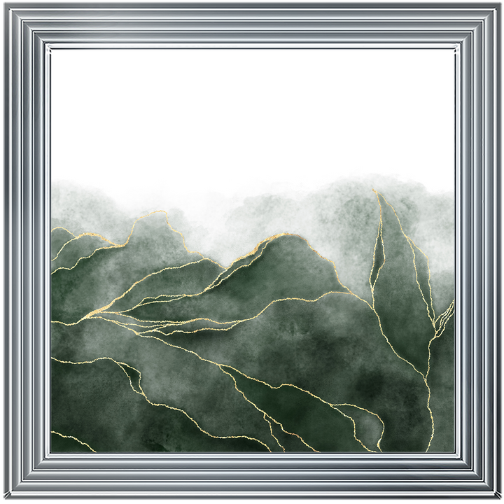 AB164 Green & Gold Abstract ||