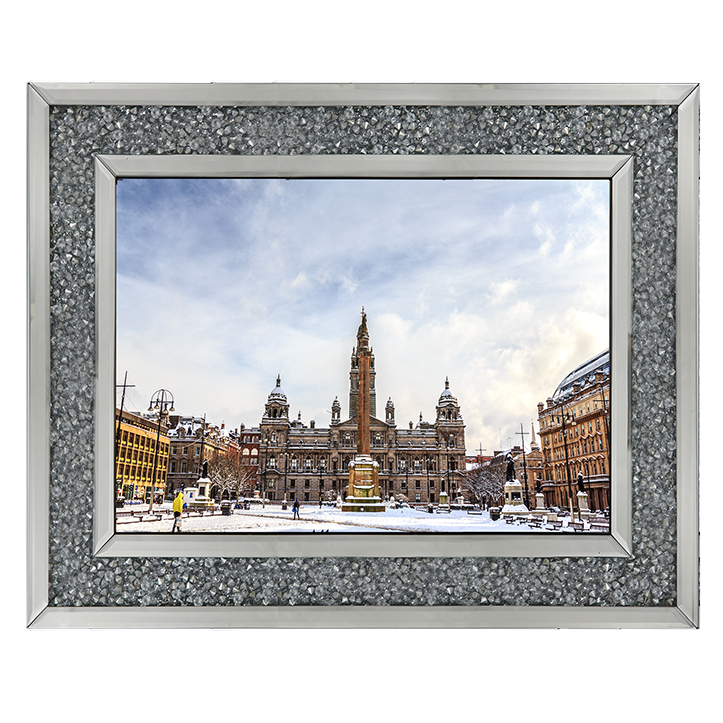 CY090 George Square covered by snow, Glasgow