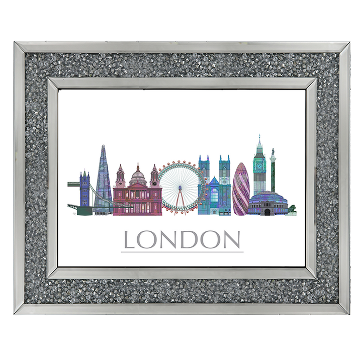 CY048 London Skyline Coloured Buildings