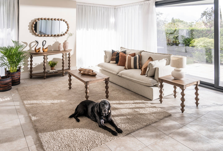 Quinmere Oval Mirror - Greywash