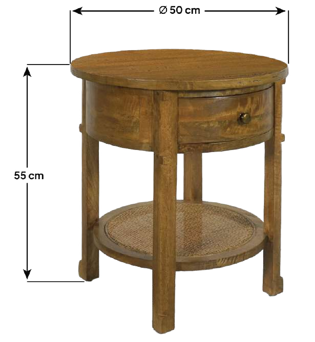 Elvarin Round Side Table