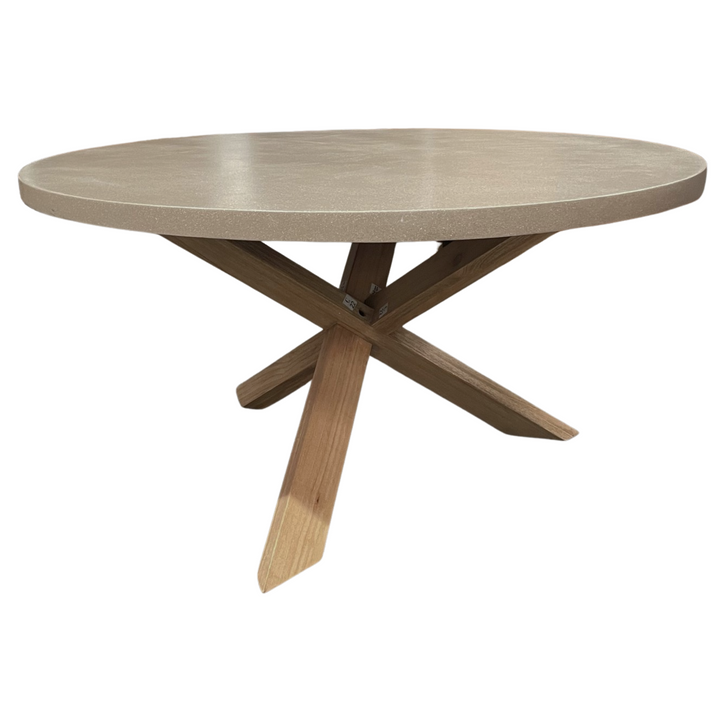 Ferrowe Oatmeal Round Dining Table
