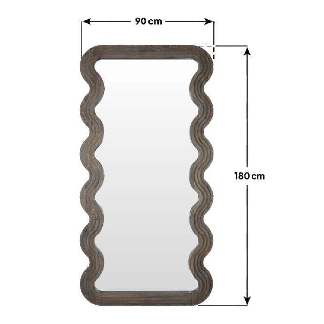 Rilton Mirror - XL - Greywash