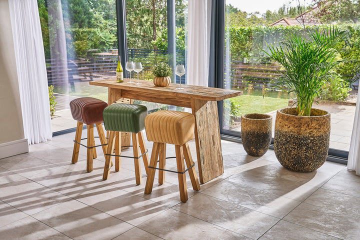 Sylmar Pommel Stool Tan