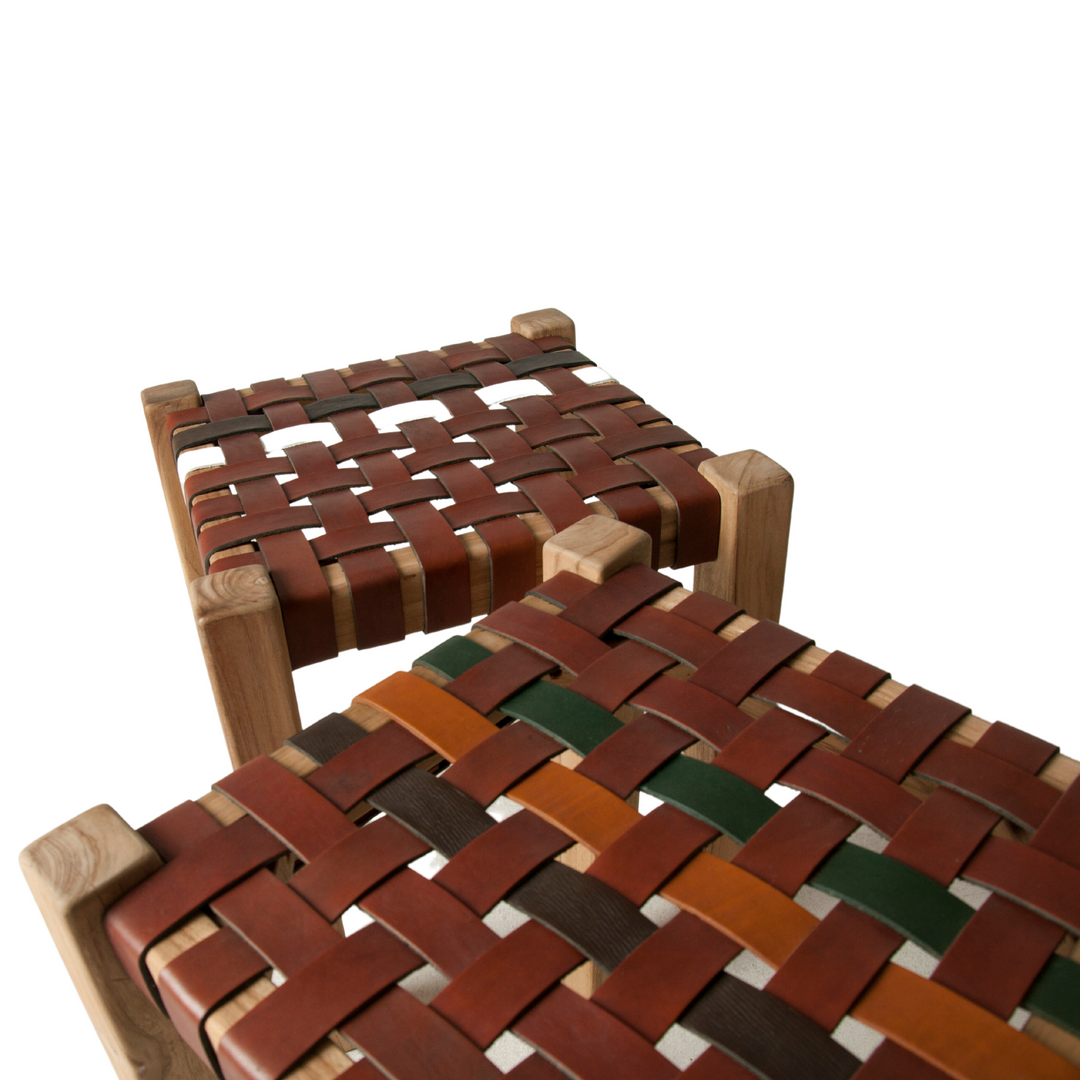 Set of two Sylmar Striped Stools