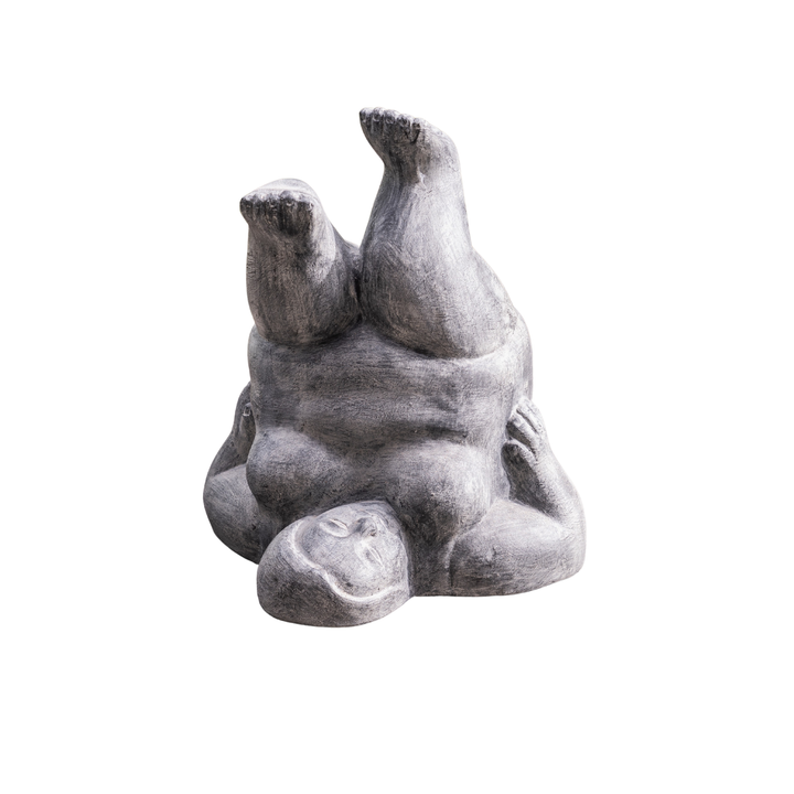 Corvelle Yoga Lady Shoulderstand - Old White