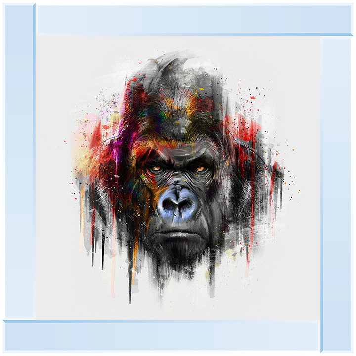 Red Gorilla Watercolour