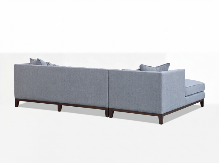 Aluxo Cooper Right Hand Corner Group Sofa in Dolphin Boucle