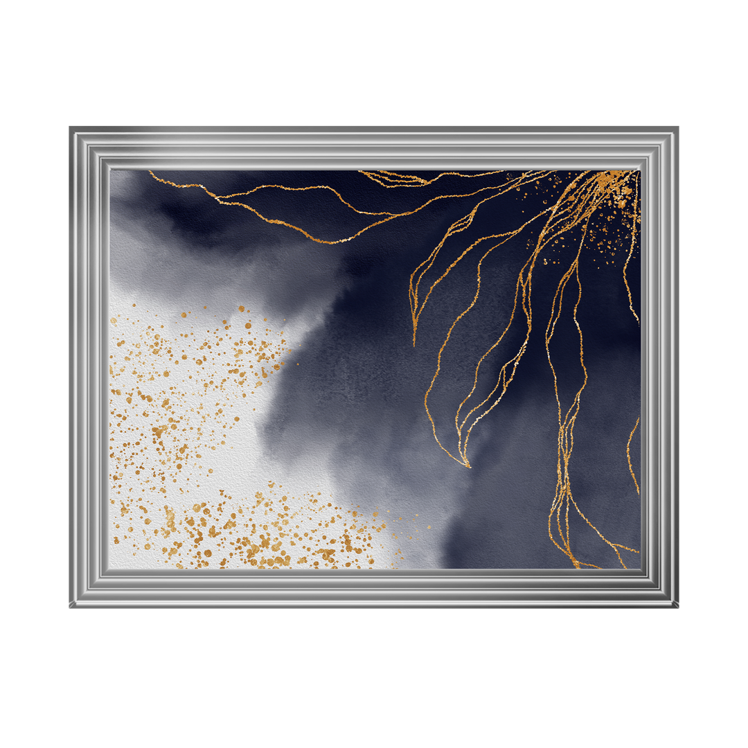 AB152 Abstract Black & Grey I