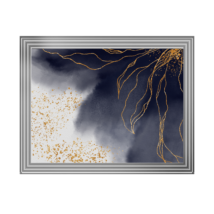 AB152 Abstract Black & Grey I