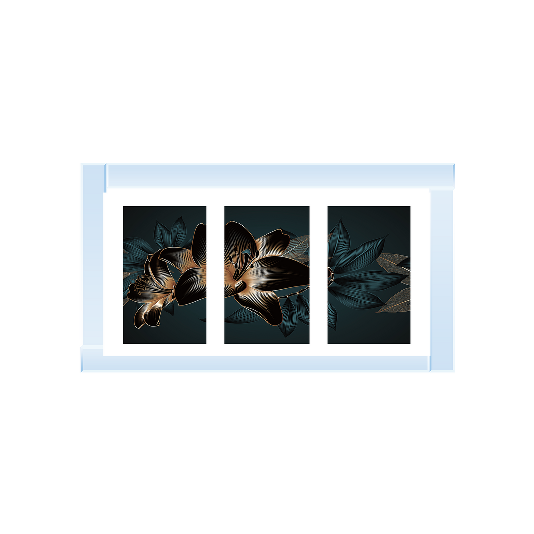 FL242 Black and blue beauty flower