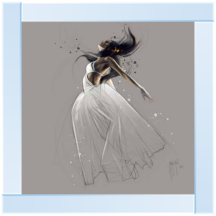 White Gown Sketch