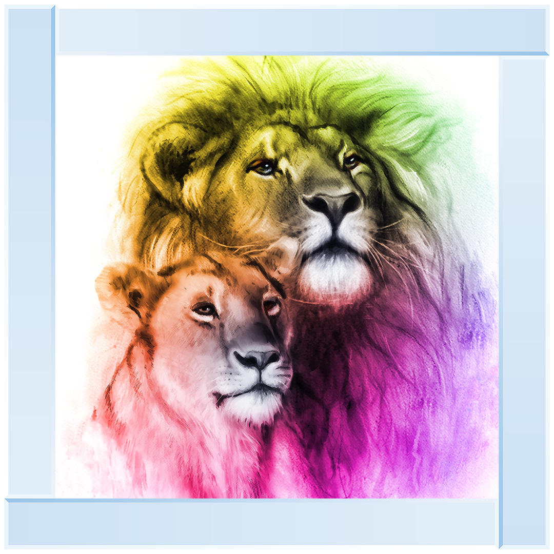 AN431 Proud Lion Couple