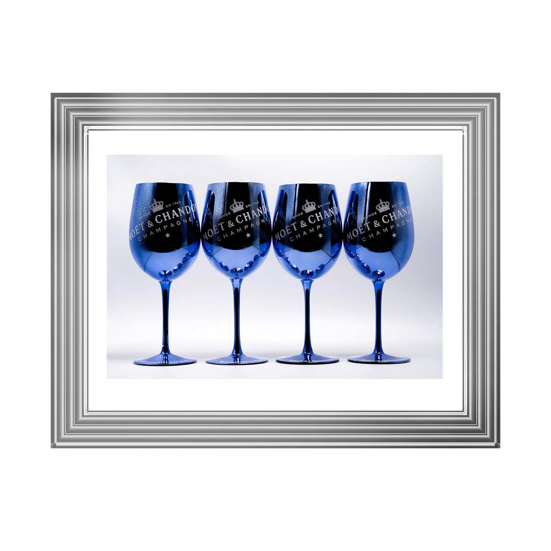 Moet Glasses - Blue